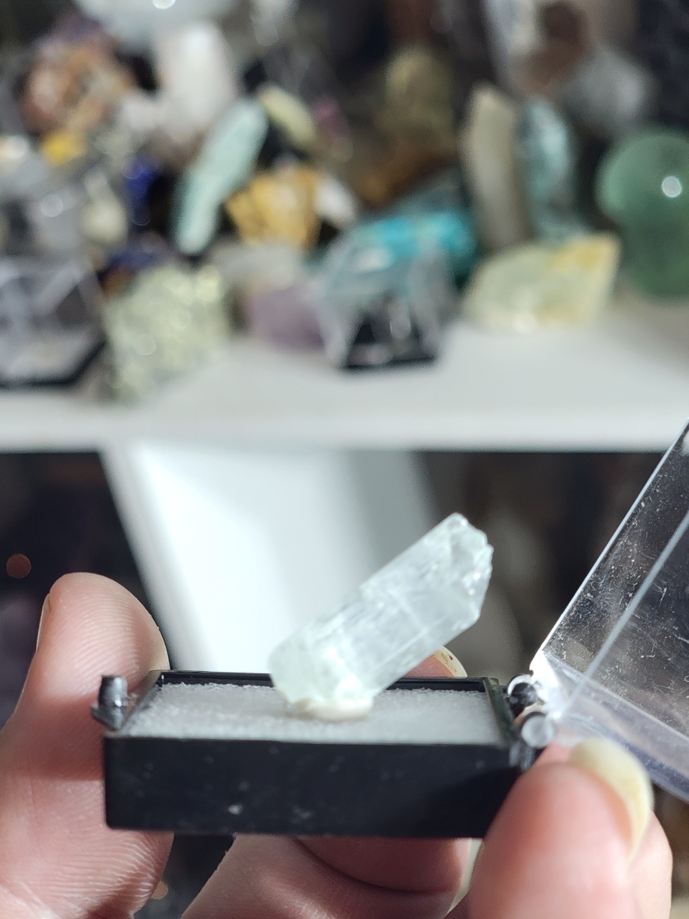 Aquamarine Raw Crystal Specimen  - Light Blue